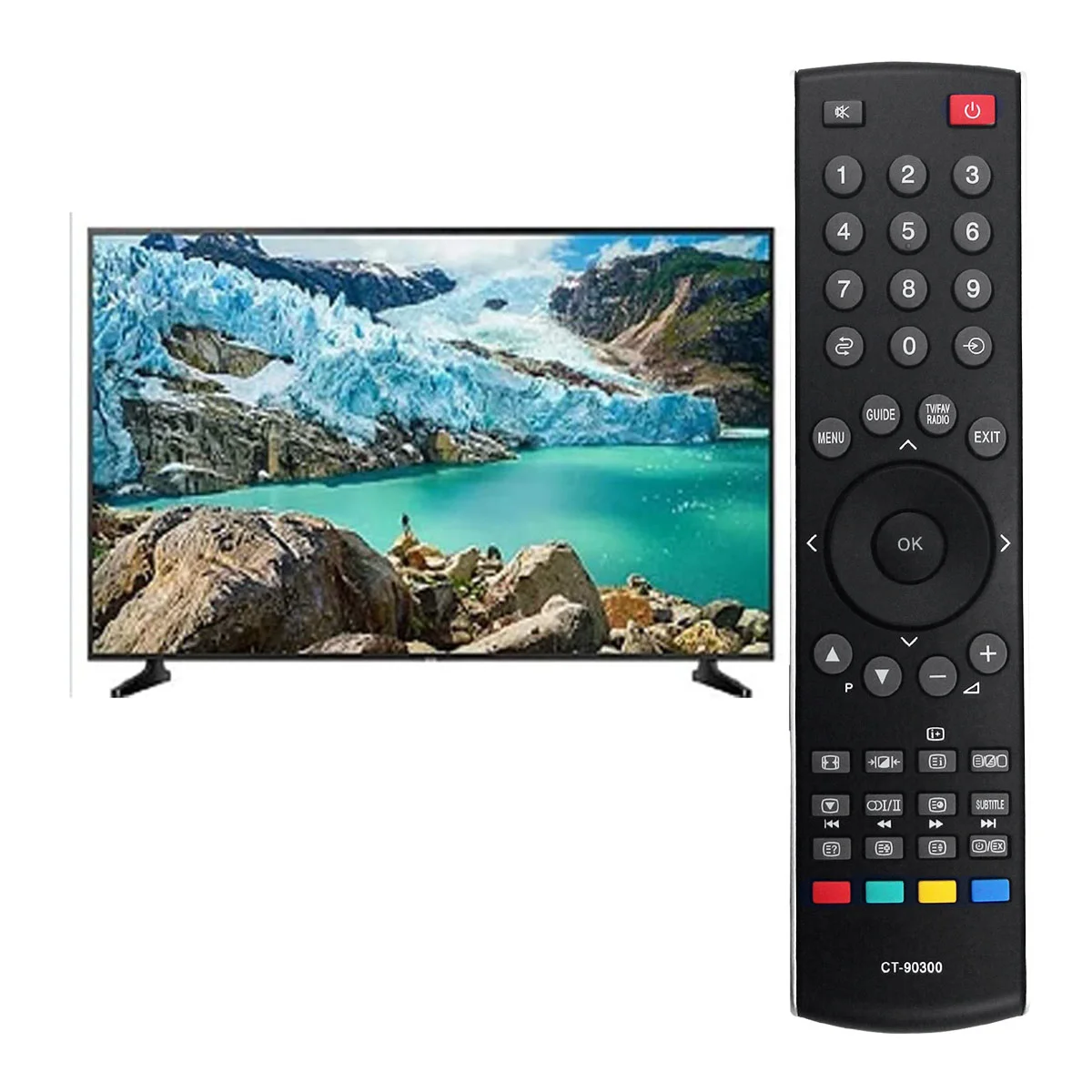 Mando a distancia de repuesto para TV Toshiba REGZA, LCD, HDTV, 42A3030D, 42WLG66, 42A3030DG, 32AV565DBD, 37WLT68G, CT-90300, CT-8003