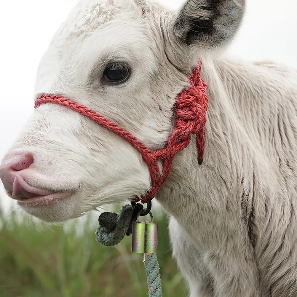 6Pcs Metal For Small Farm Animals Cow Bells Cattle Sheep Use Thickened Alloy Construction Loud Pleasant