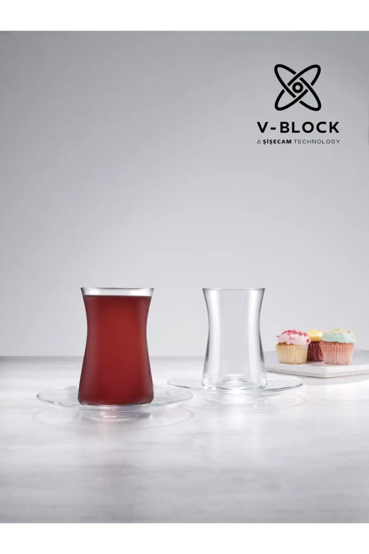 DOLBOVI V-block antimicrobial 12 piece saddlebag Tea set Narumi-v42361 Turkish Tea Glass Cup