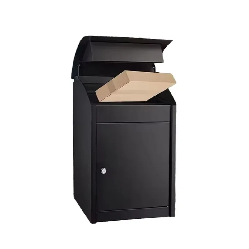 

Modern outdoor free-standing porch mailbox, large-capacity delivery box, with lock packaging, take out settings