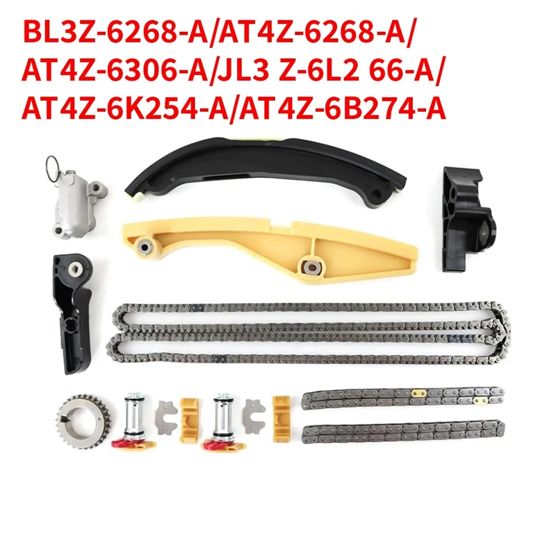 

AB56-AT4Z-6268-C BA5Z-6L266-B BA5Z6K255A For Ford Edge Explorer F150 Flex Taurus Transit 3.5L 13-19 Engine Timing Chain Kit