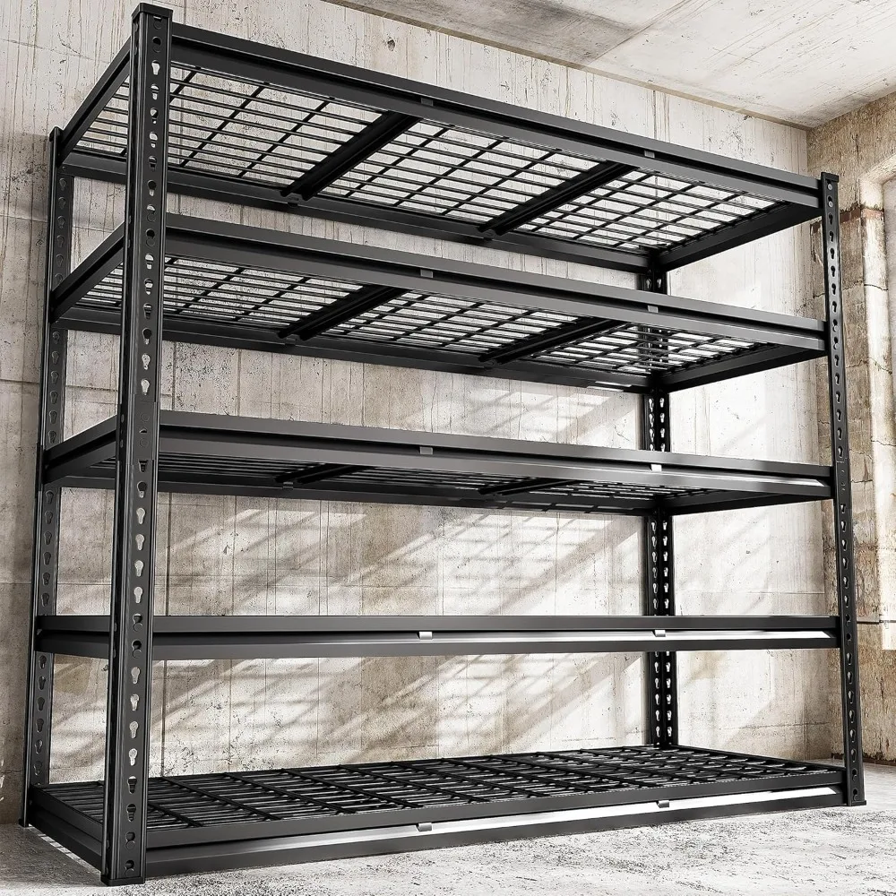 

48" W Garage Shelving Heavy Duty Metal Shelving 3000LBS Storage Shelves Adjustable Metal Shelf Industrial Pantry Shelves