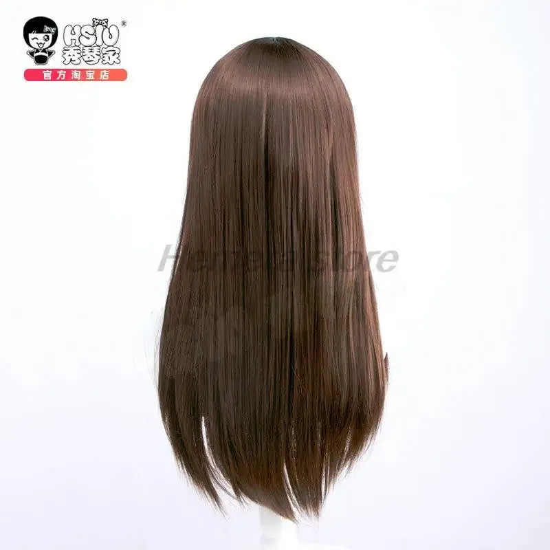 2025 11 60 سنتيمتر ريكا أوريموتو JJK بني داكن طويل مستقيم الشعر تأثيري أنيمي شعر مستعار مقاومة للحرارة بيروكات صناعية
