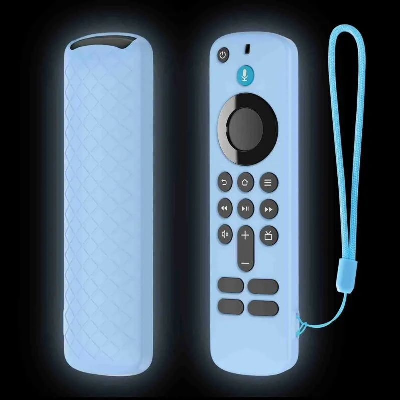 A37T-Dustproof Anti-Drop Silicone Cover For Amazon Fire TV Stick HD/4K Remote Control Glow-In-The-Dark Design Case view 4