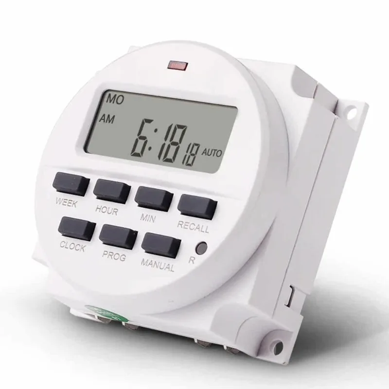 TM618N Seven-day Programmable Timer Switching Time Controller Automatic Cycle Timing Switch Passive Output