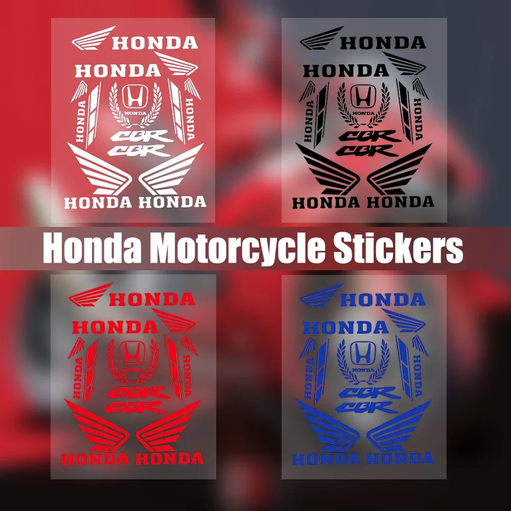 جديد دراجة نارية الجانب قطاع أجنحة ملصق سيارة التصميم ملصق حائط من الفينيل لهوندا دراجة نارية ملصق ملصقات عاكسة سيارة الديكور #5