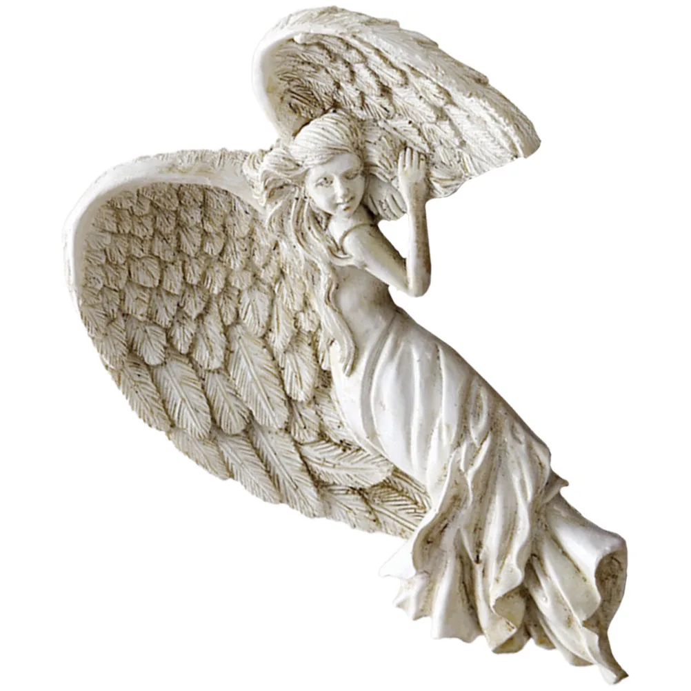 

Angel Wings Ornament Vintage Ornaments Door Frame Household Pendant Decoration Home Desktop Resin