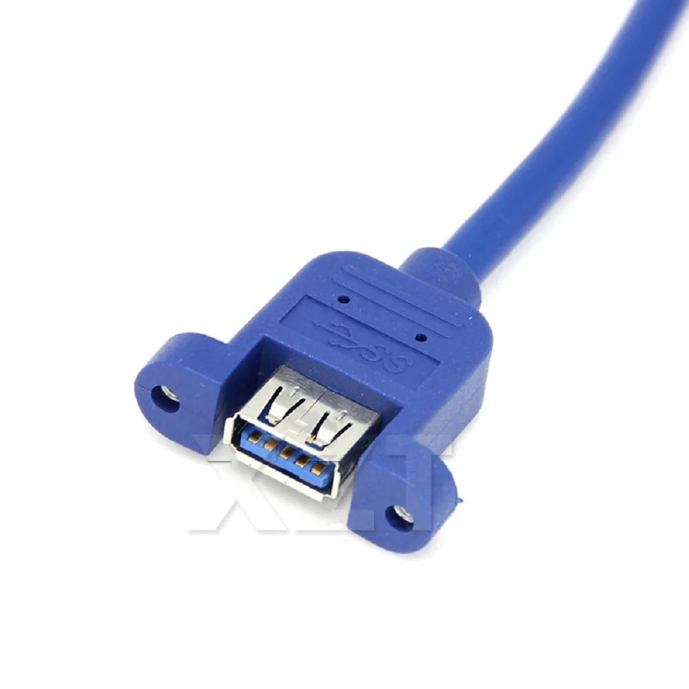 USB 3.0 Rotating Mother USB 3.0 Extension Cable with Ears High Standard Nut USB Computer Main Panel Data Cable  30cm 50cm 1m