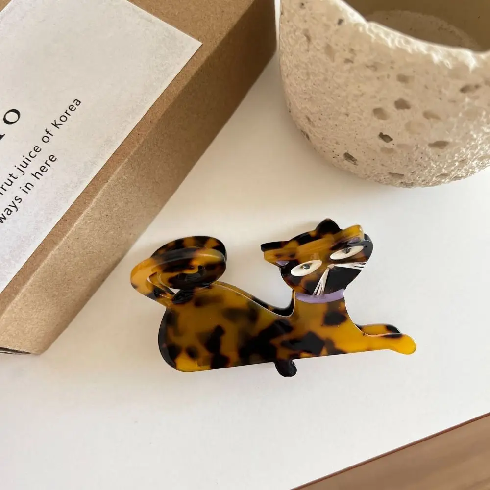 

Personalized Acetic Acid Acetate Cat Hair Claw Cartoon Pet Animal Hair Clip Korean Style Hairpin Shark Clip Daily