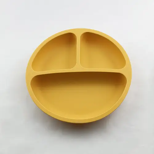 Baby Safe Silicone Dining Plate Suction Cartoon Children Dishes Feeding Toddler Training Tableware Retro Kids Smile Face Bowl - Image 20