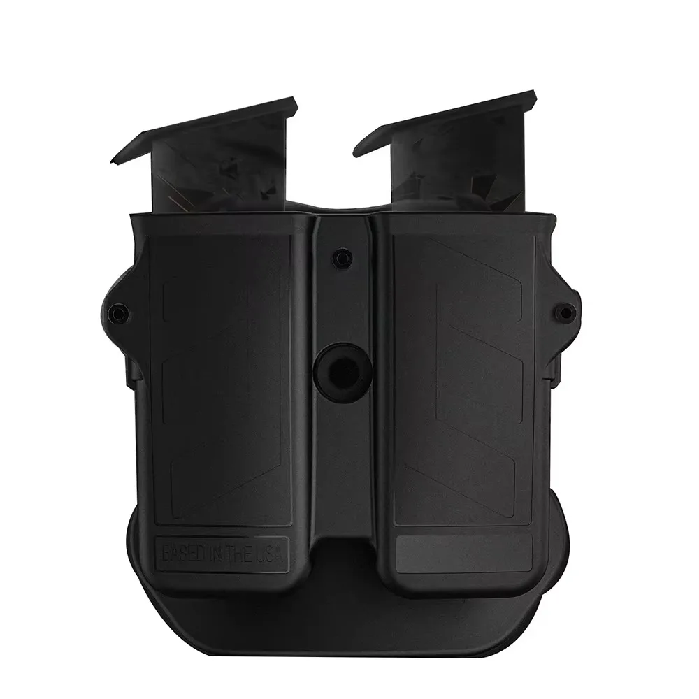 MAGORUI Double Mag Holder, Universal Mag Holder for 9mm 10mm .40 .45 Single & Double Stack Mag Pouch