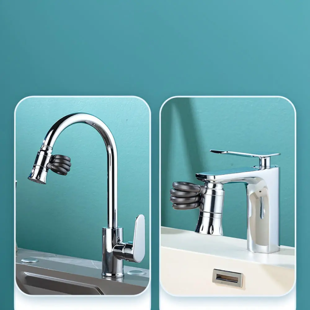 Kitchen Faucet Extender Rotatable Sprayer Head Flexible Pull Out Extension Aerator Anti Splash Shower Nozzle For Sink Wash