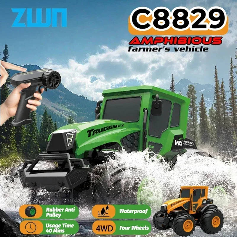 jjrc-c8829-24g-rc-car-amphibious-tractor-full-scale-4wd-rtr-off-road-and-waterproof-remote-control-farmer-vehicle-toys-for-kid
