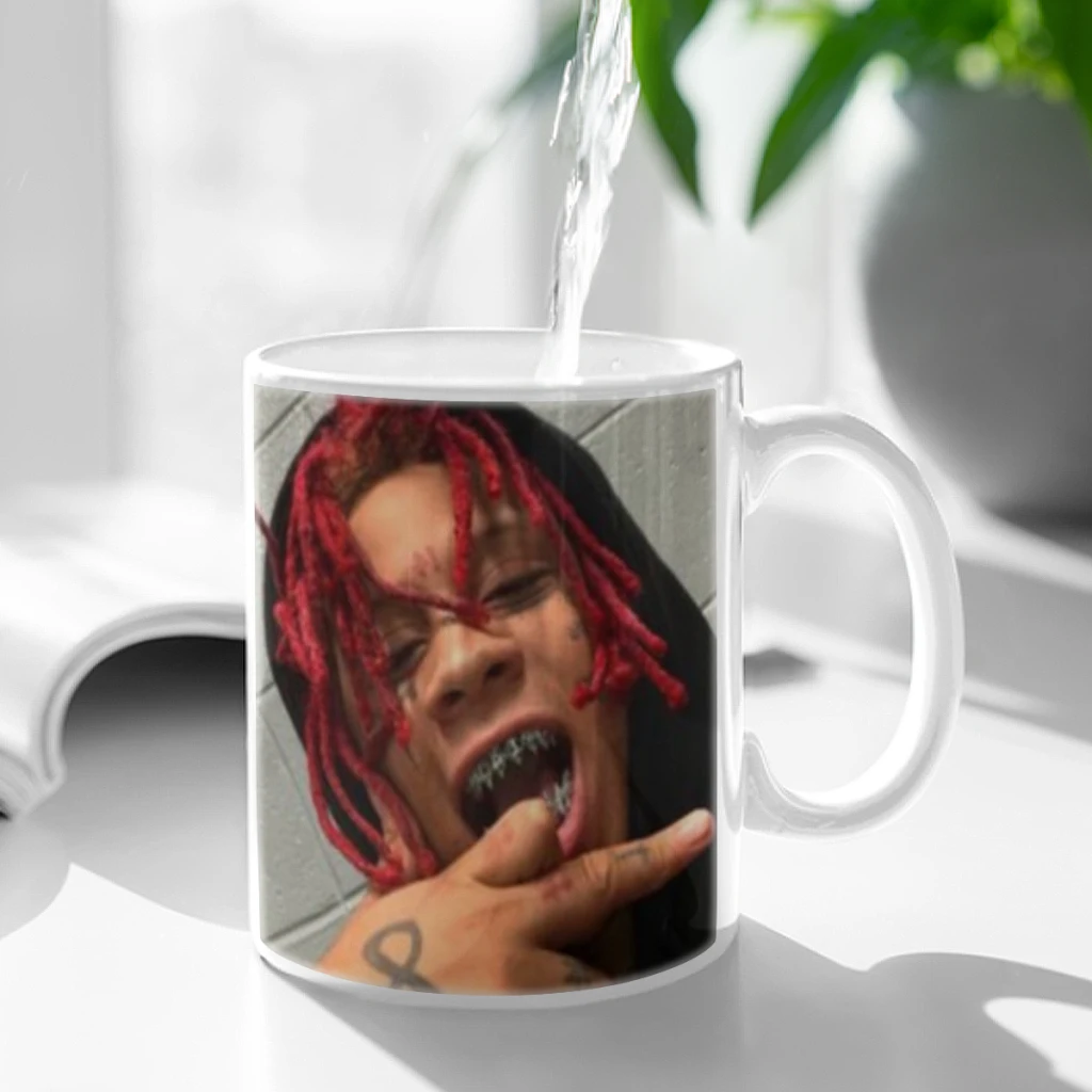 

Rapper T-Trippies R-Redd Ceramic Mugs Coffee Cups Milk Tea Cup ins Oatmeal Breakfast Mug Drinkware Kitchen