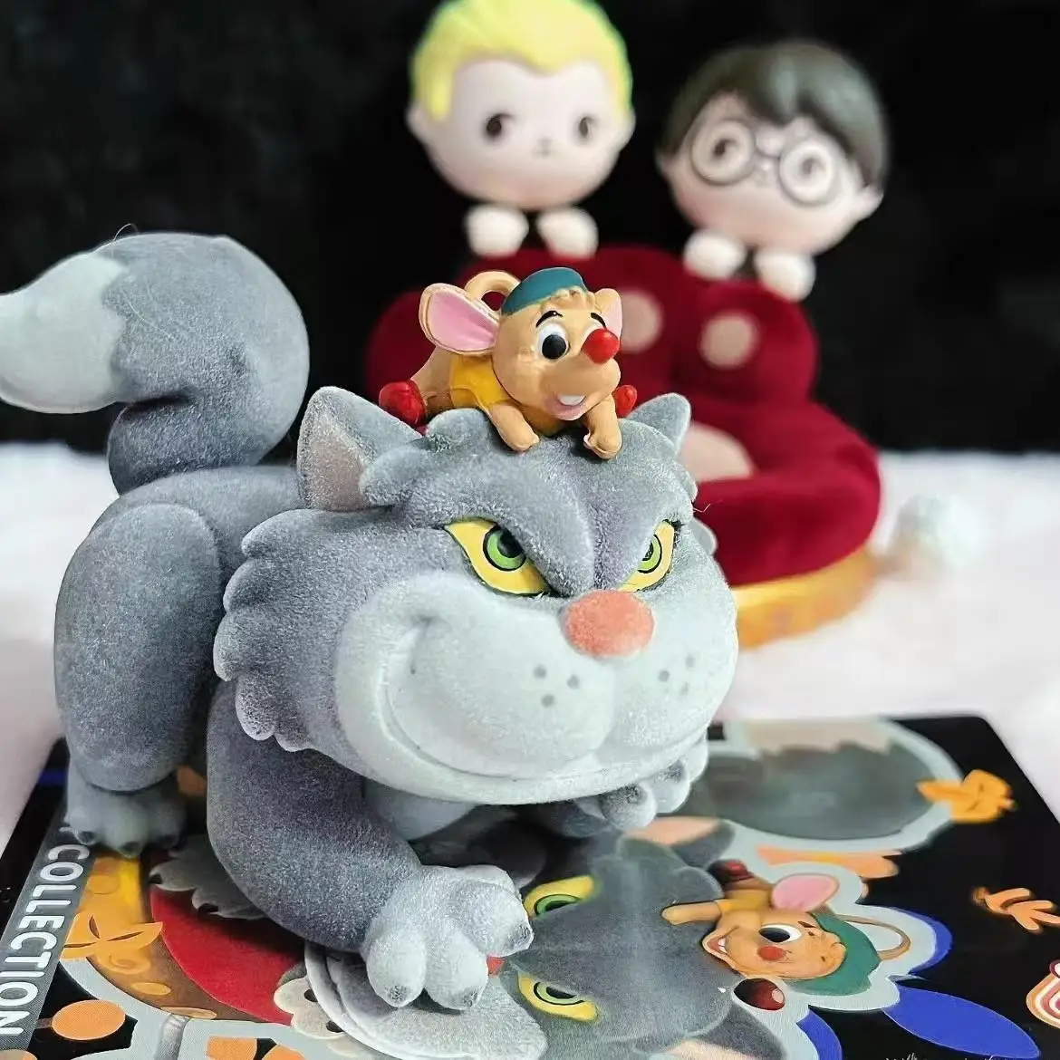 Hot Sales Authentic Hot Toys Disney Cat Party Blind Box Mary Cat Lucifer Fashion Handmade Girl Anime CreativitySurprise Toy