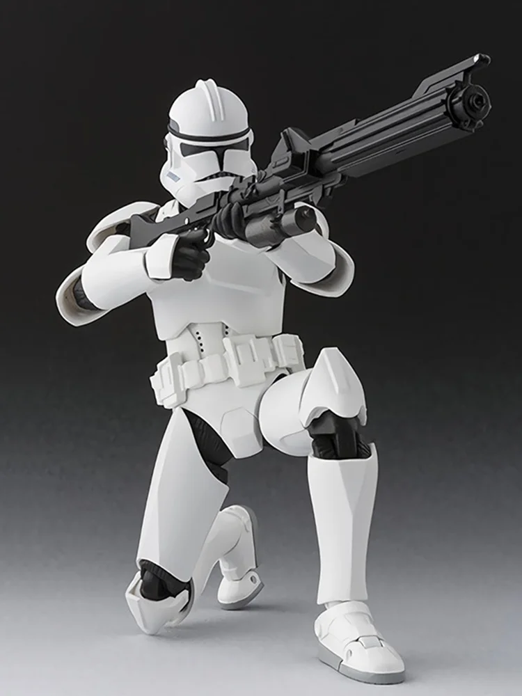 Shf Star Wars Anime Figure Red Clone Imperial White Soldier Action Figures Action Model Toy Surprise Gift