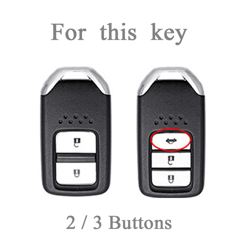 TPU Car Key Cover For Honda Accord Pilot Fit Freed Vezel Odyssey Civic CRV HRV 2018 - 2022 Shell Case Keychain Accessories