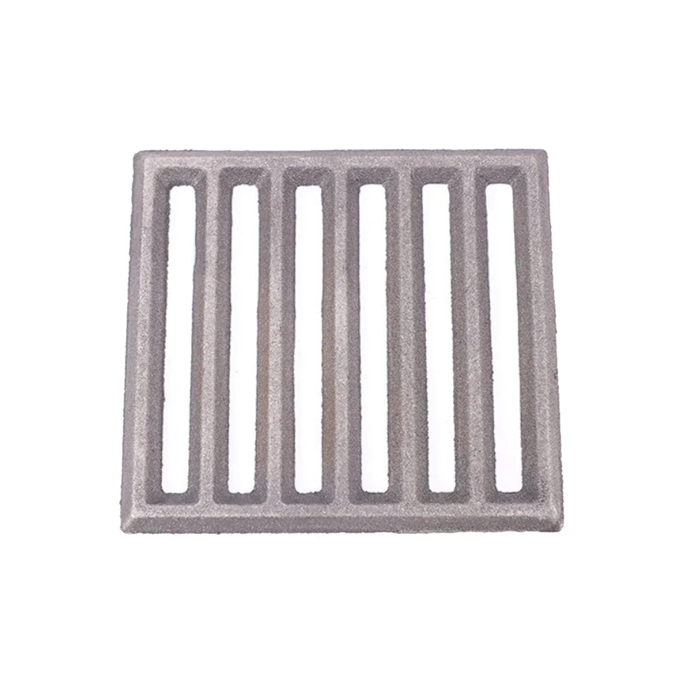 Square Cast Iron Fire Grate Fireplace Parts Grate Cast Iron For Hark Furnace Bottom Temperature Resistant Boiler Grate Fittings