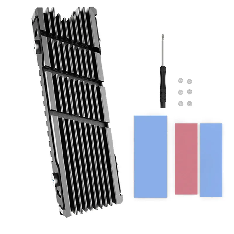 

Aluminum Cooling Heat Sink Thermal Pad Heat Dissipation Radiator Thickness for M.2 2280 NVME M2 SSD Heatsink