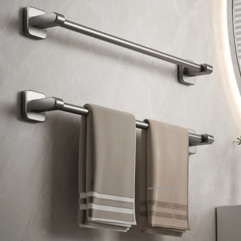 30CM/40CM/50CM Bathroom Towel Holder Without Drilling Towel Bar Self-Adhesive Slippers Rack Kitchen Bathroom Accessories
