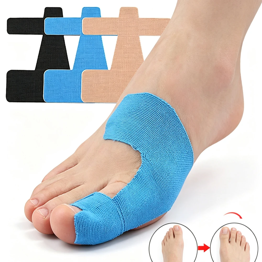 10 PCS Precut Kinesiology Tape for Bunion, Bunion Corrector & Relief, Big Toe Support and Pain Relief, Breathable Hypoallergenic