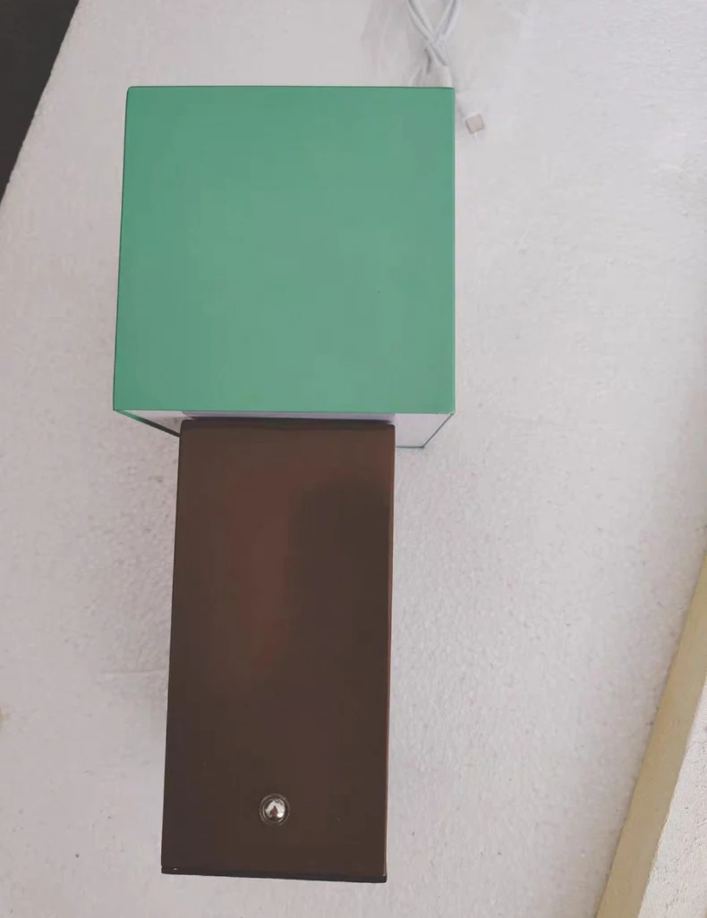 Blue Chrome Green Brown Metal Table Light Dimmable