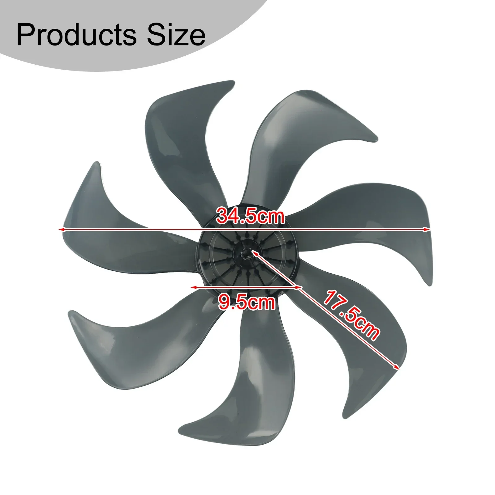 

For Household Fans Plastic Fan Blade Table Fan Blade Replacement Nut Cover Included Solid Plastic 15-blade Option