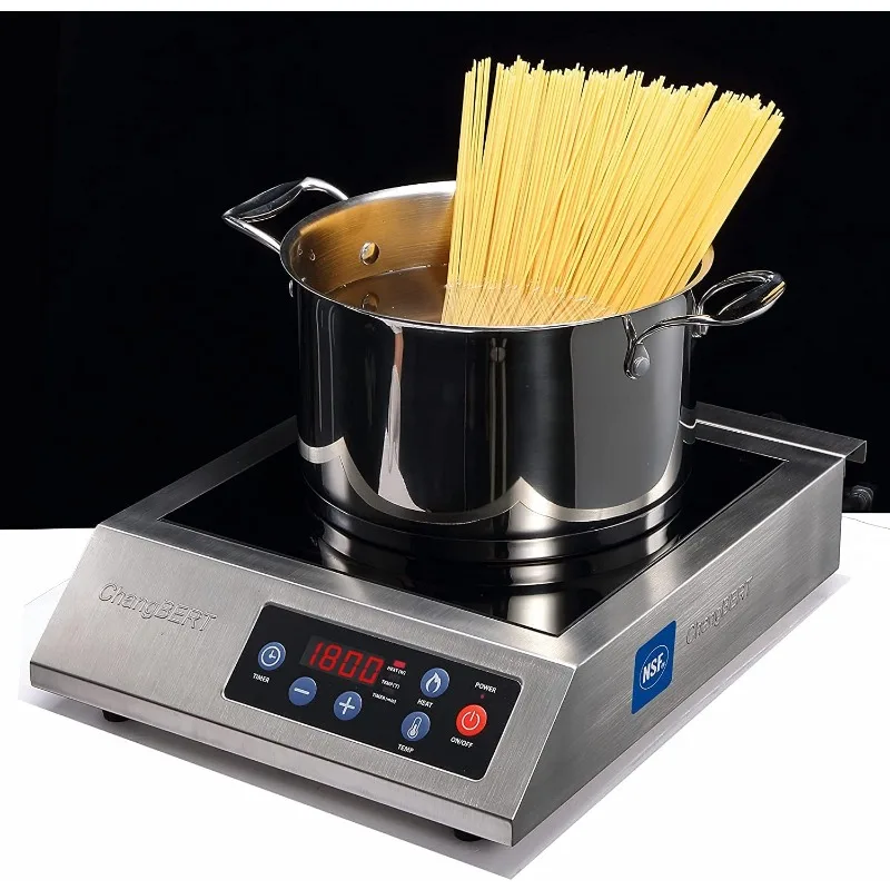 

Portable Induction Cooktop 1800W NSF Certified Commercial Range Powerful Countertop Burner Pro Chef Professional