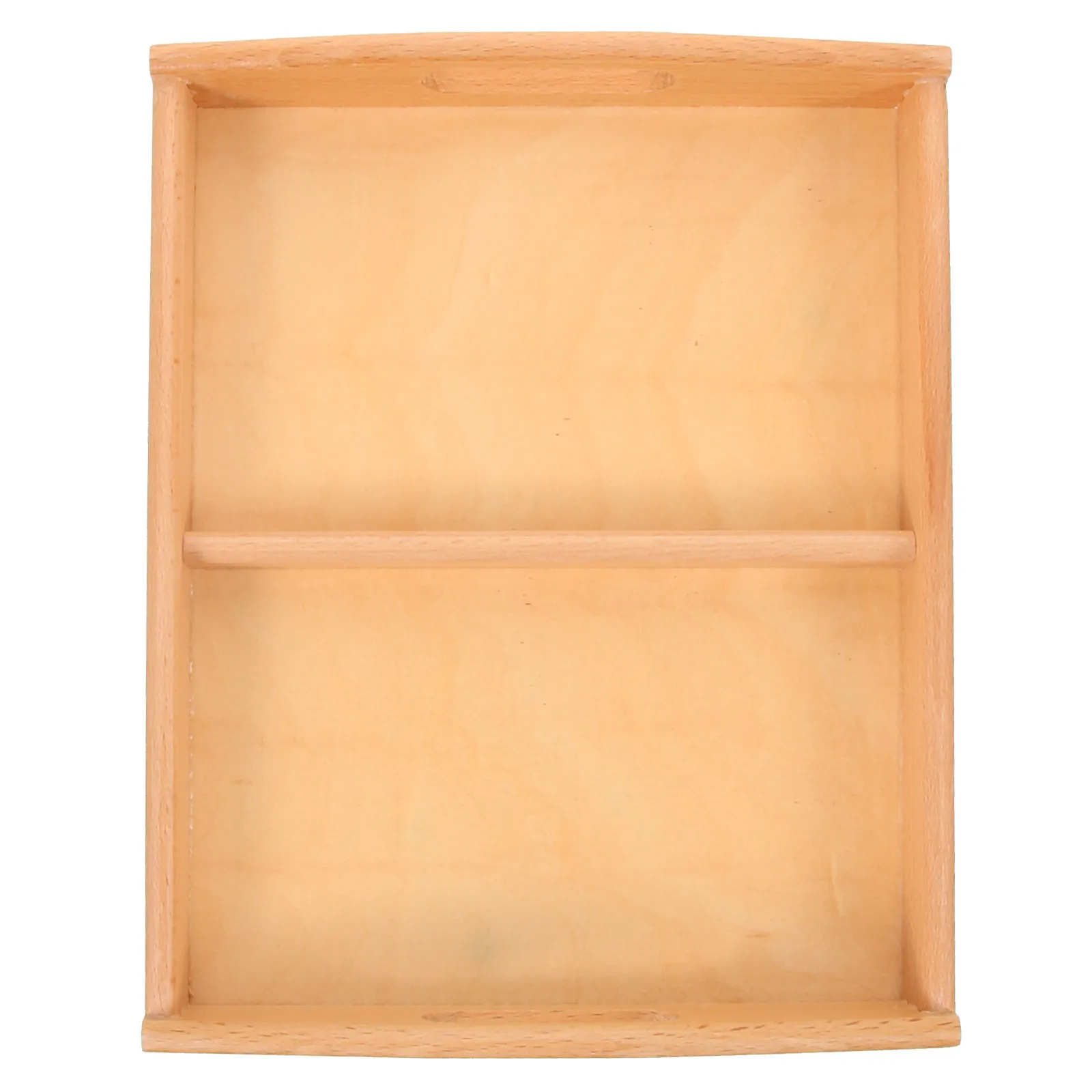 

Wooden Tray Educational Teaching Aid Wooden Handles Safe Smooth Tray for Organizing Sorting Crafts Art Food Serving