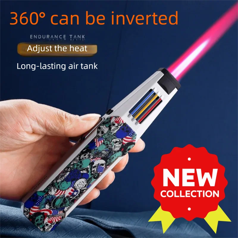 ZBHJ-198A， Red flame, spray gun, welding gun, 360 degrees, inverted, high firepower, charcoal and firewood burning, lighter