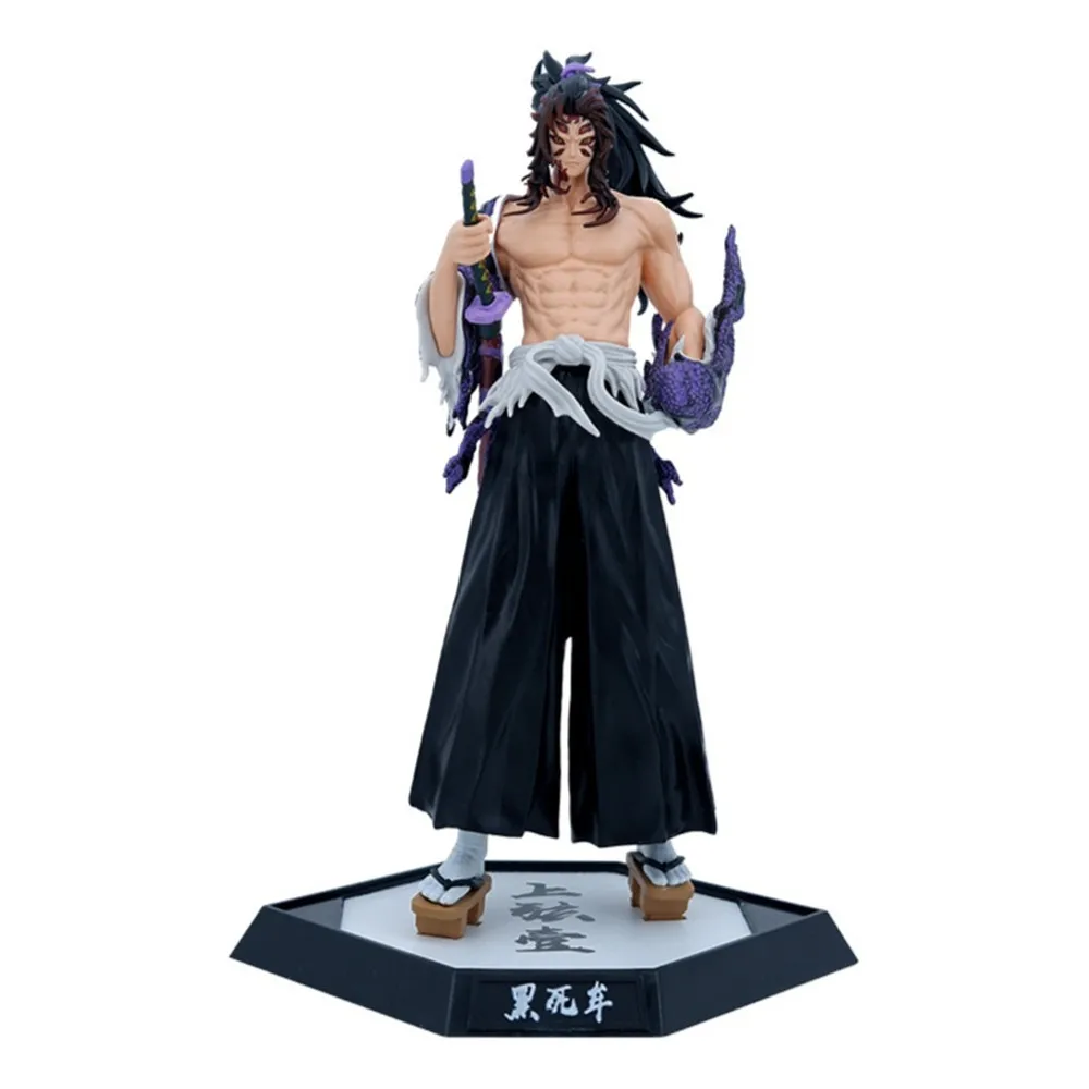 Anime Demon Slayer Kimetsu No Yaiba Figure Kokushibo 31CM PVC Action Figurine GK Statue Model Doll Toys for Children Gifts