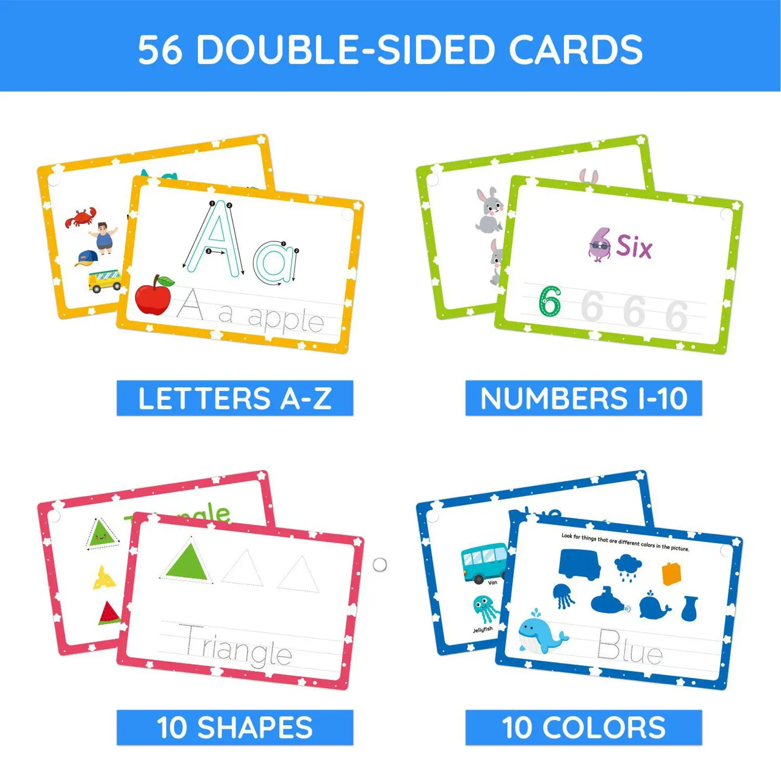 幼児のためのアルファベットフラッシュカードカラフルな文字学習フラッシュカード就学前のアルファベット認識フラッシュカード学校用