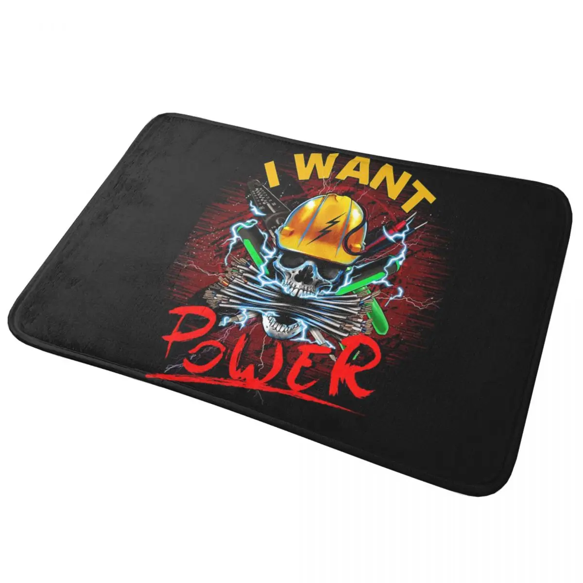 Funny Lineman Quote Electrician Engineer Anti-slip Doormat Floor Mat Carpet Rug for Kitchen Entrance Home Bathroom Footpad Mats