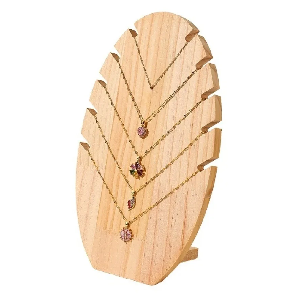 

Подставка для ювелирных изделий из массива дерева в форме пламени, настольная демонстрационная доска для подвесок, витринный держатель для хранения, для дома