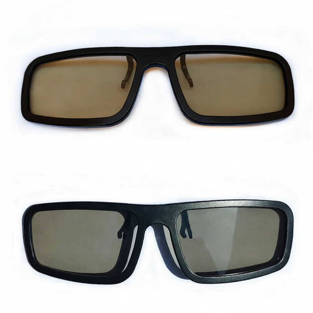 Professional Passive Polarized 3D Clip On Glasses Lightweight Universal Lens Fit Any Frame For Cinema Home Theater Use