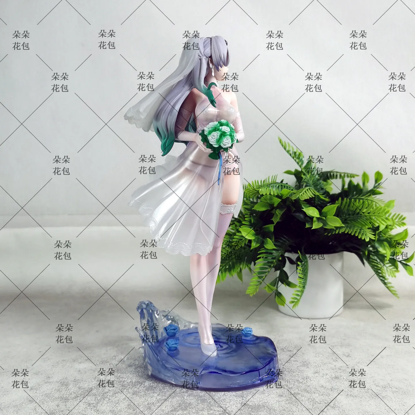 30cm Anime Girl Figure in Wedding Dress Statue for Desktop Display Collectible Ornament Home Room Decoration Gift for Anime Fans