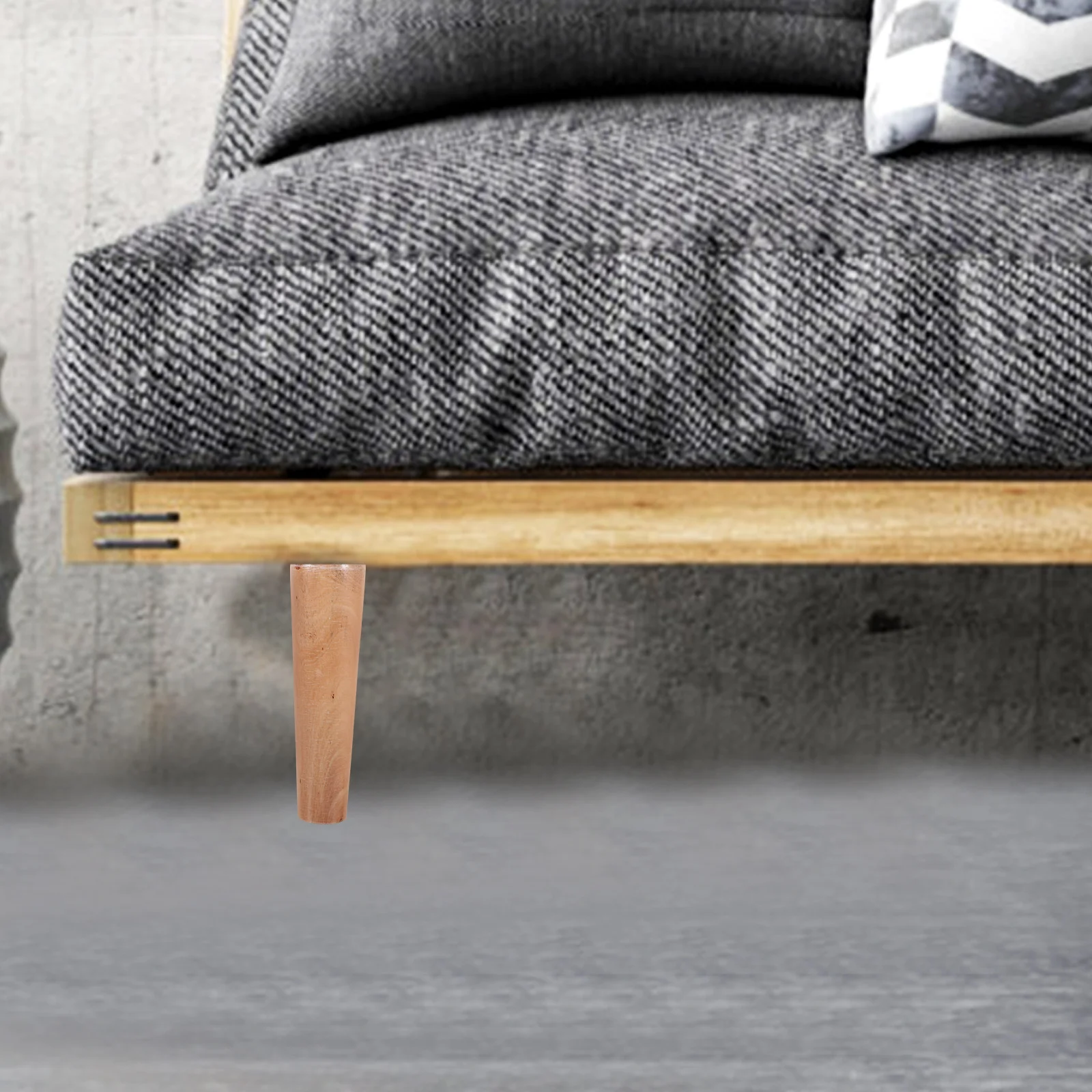 

4 Pcs Sofa Legs Solid Wood Furniture Furniture Leg Set Feet Small Table Cabinet Replacement Wooden Sofa Legs Stable