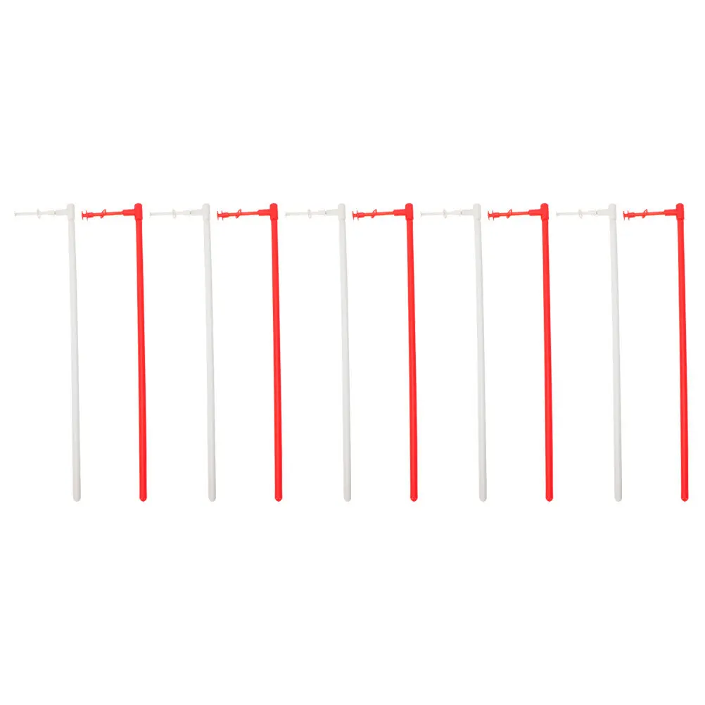 

10Sets Plastic Windmill Rods Sturdy Reusable Pinwheel Making Rods Replacement Parts for DIY Windmills Garden Use