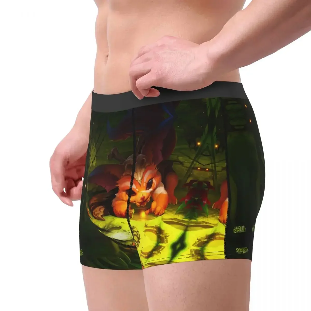 Gnar LOL League of Legends Game Underpants Homme Panties Man Underwear Comfortable Shorts Boxer Briefs