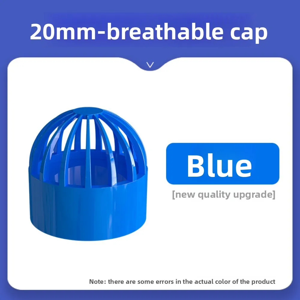 1-2Pcs I.D20-110mm Pvc Vent Cap Filter Isolatie Screen Water Tank Permeabel Joint Aquarium Zeevruchten Zwembad Overloop Buisleid - Image 6