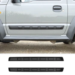 2PCS Body Exterior Side Door Protect Panel Trim Cover For Suzuki Jimny JB64 JB74 2019-2023 High Quality ABS Refit Accessories