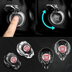 Auto One-Click Start Stop Button Protective Cover for FIAT Abarth Grande Punto 500 Tipo Panda Ducato Freemont Stilo Doblo Fiorin