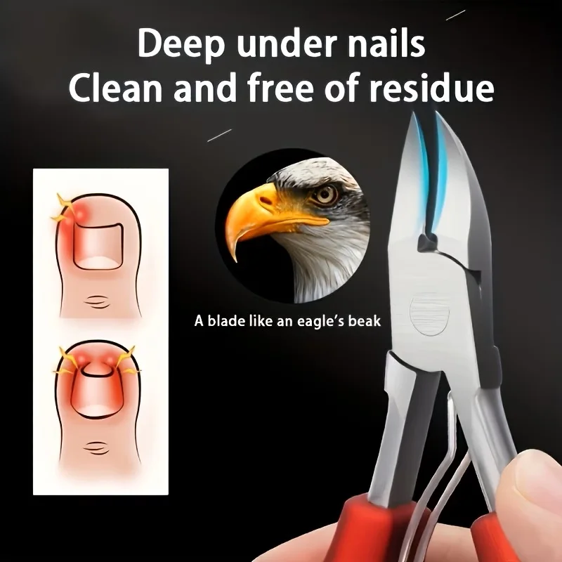 

1pcs of Portable Eagle Beak Scissors Equipped with a Blade Cover Professional Nail Clippers for Correcting Thick Nails Toenail