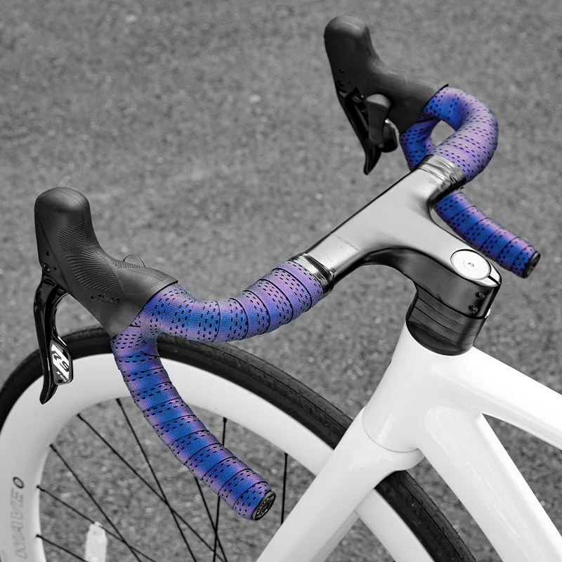 WEST BIKING Multicolor Bike Handlebar Tape Anti-slip Sweat-absorbent Road Bicycle Bar Tape With Plugs MTB Road Bike Accessories