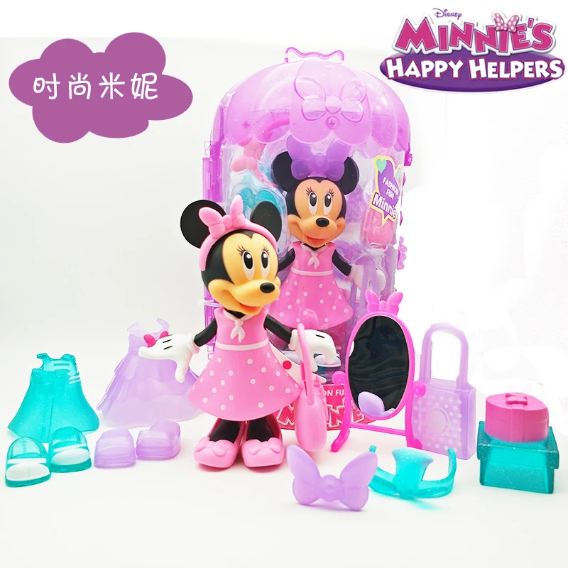 Disney Cartoon Toys Mickey Mouse Minnie Doll Dress-up Girls Play House  Action Figures Collectible Ornaments Kids Birthday Gifts - AliExpress 26