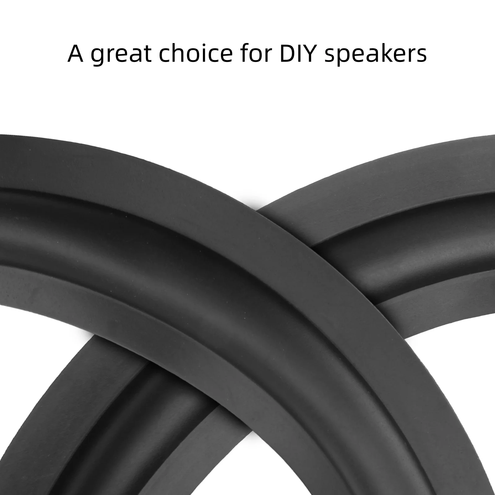 

10-inch Speaker Bezel DIY Speaker Rubber Edge Trim Round for JBL Speaker Bezel Replacement Kit (Set of 2)