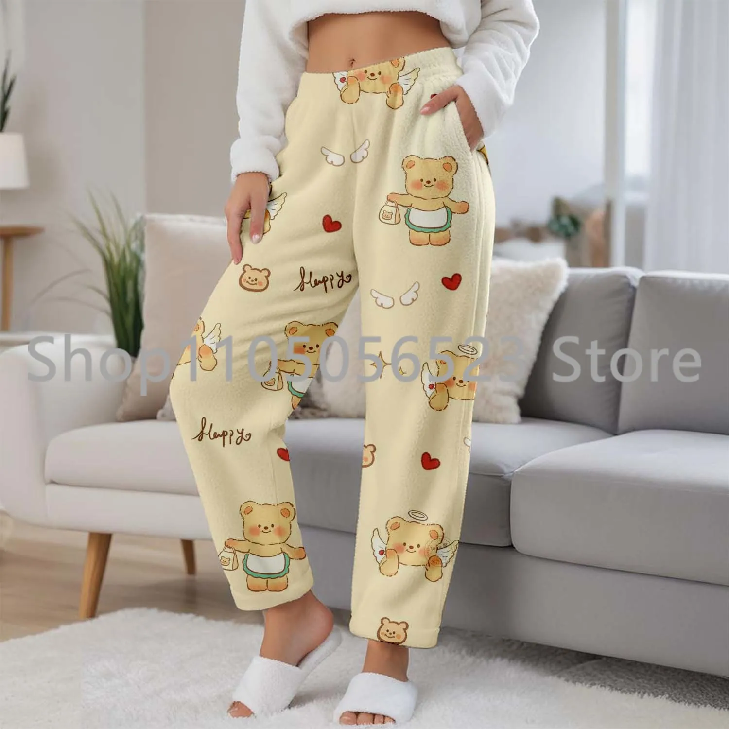 

Most Popular 3D Printed Cute Cartoon Flannel Pants Casual Outdoor Wear for Women, Girls & Boys with Cozy Flannel Fabric