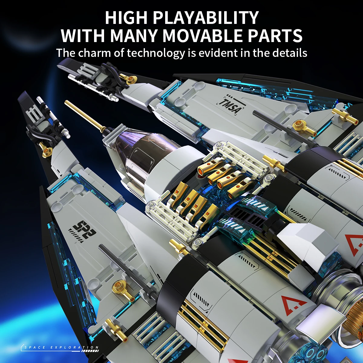 

Interstellar cruise fighter building blocks, embark on a journey of space exploration