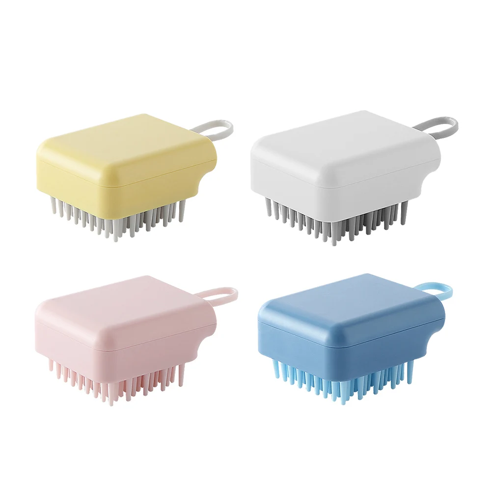 

4Pcs Hair Scalp Massager Shampoo Brush Head Massage TPR Material Ergonomic Design Lightweight Portable Storage Baby Shower