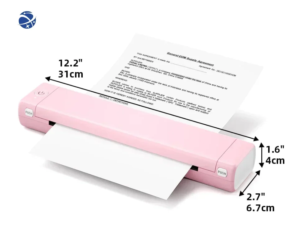 Phomemo portátil a4 impressora térmica tamanho carta sem fio bluetooth m08f carta impressora para texto/pdf/web impressão